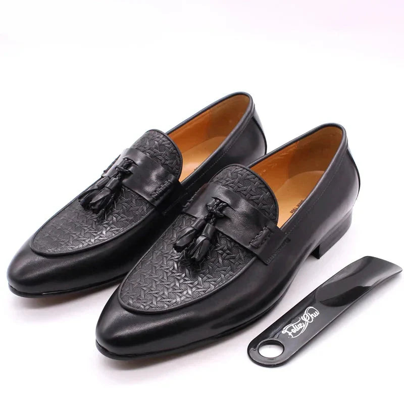 Felix Tassel Genuine Leather Loafers