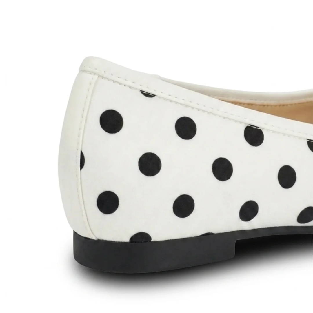Women Retro Polka Dots Split Toe Tabi