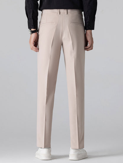 Long Sleeve Stripe Button Up Shirt & Slim Fit Tapered Trousers