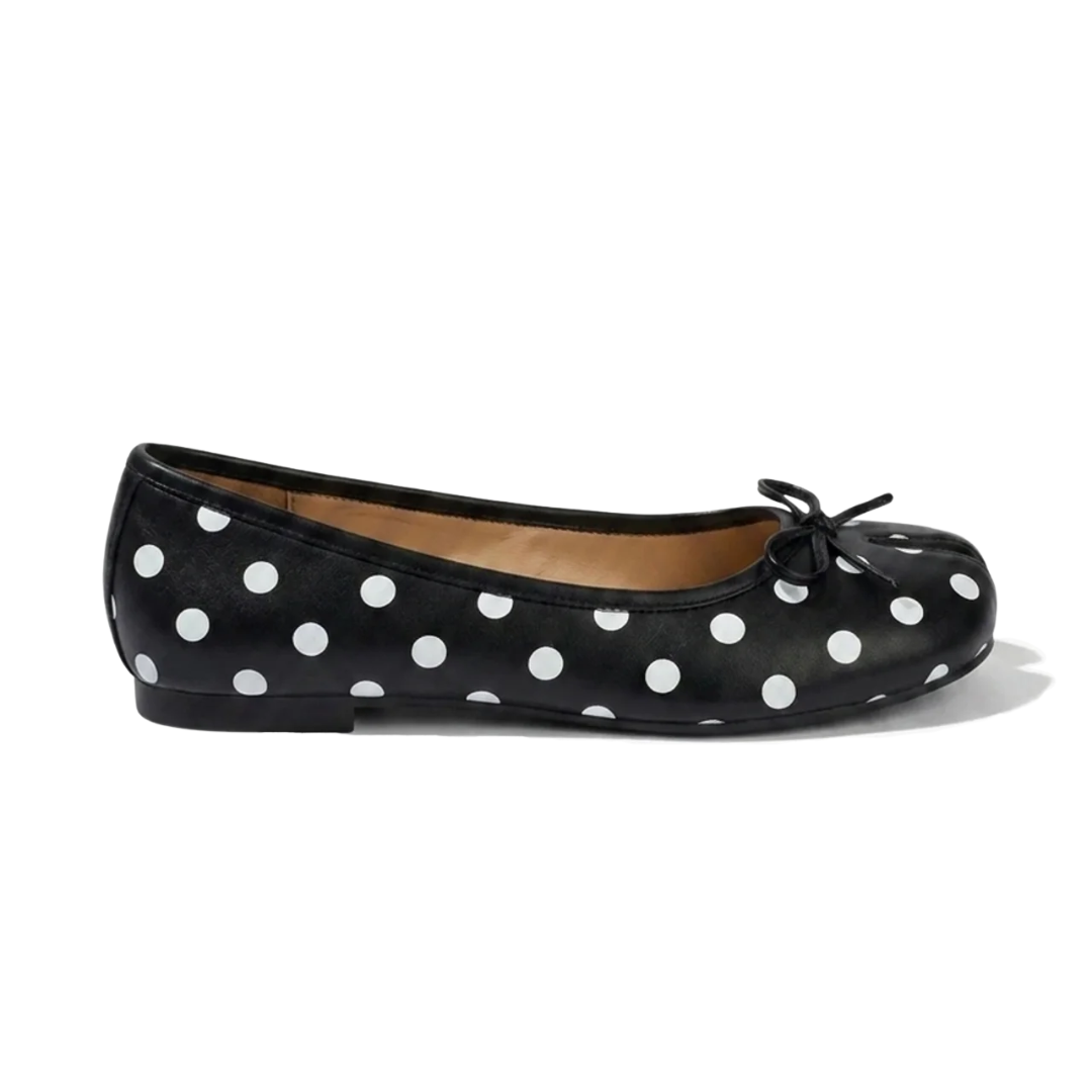 Women Retro Polka Dots Split Toe Tabi