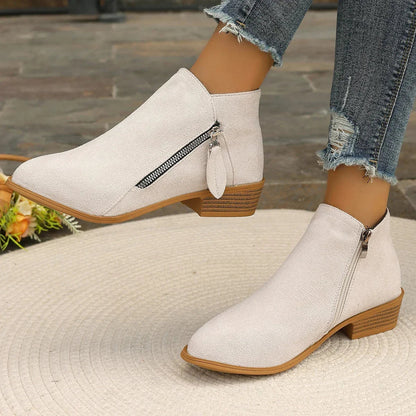 Amanda Suede Ankle Boots