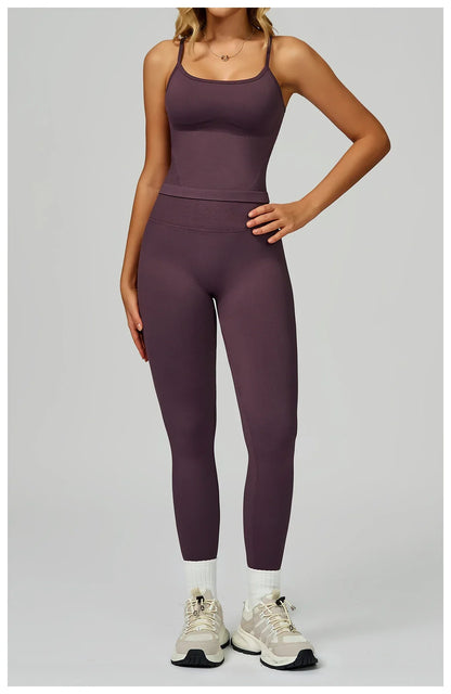 Seamless Sports Fitness Vest with Chest Pad Summer Shockproof Beauty Back Nude Feeling Suit Pilates Training Yoga Top Yoga Bras