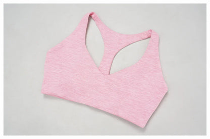 Quick Dry Sports Bra Women Underwear Female Running Gym Bra Push Up Tight Casual Yoga Top V-Neck Bra With Removable Padding Bras