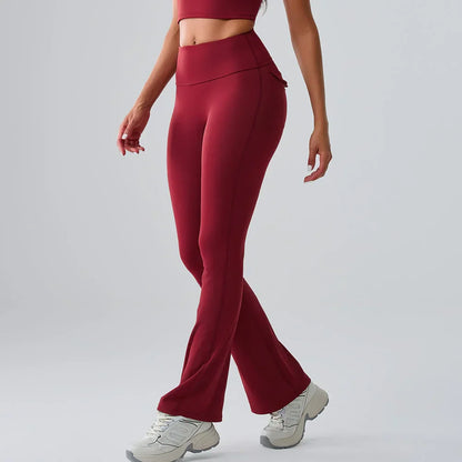 Yoga Pants Sport Leggings Women Flared Yoga Pants High Waist Wide Leg Pants Push Up Woman Tight Fitness Workout Gym Bell-bottoms
