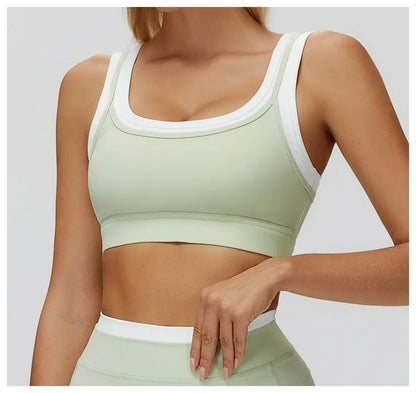 Yoga Underwear Women Sports Bra Breathable Shock Proof Gym Workout Fitness Push up Top Yoga Running Active Sportswear Vest Bra