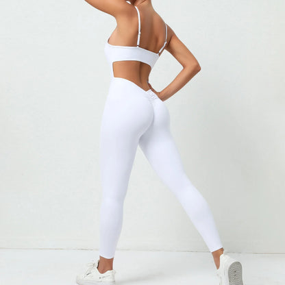 Workout Jumpsuit Sports Overalls Women Tracksuit Rompers Gym Clothing Running Fitness Suits Gym Short Sportswear Yoga Set