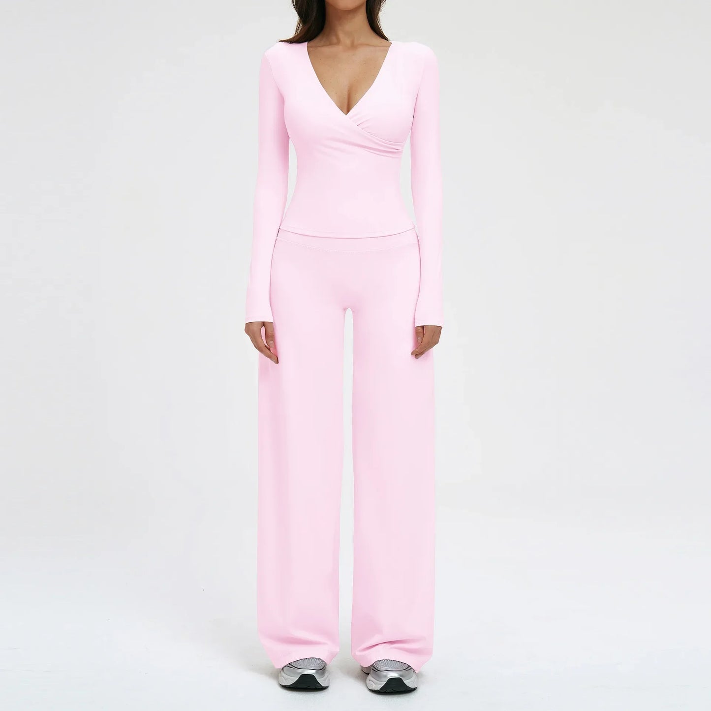 Yoga Suit 2PCS Sports Outfits Women Quick-Drying Gym Set Women Tracksuit Running Workout Long Sleeve Sports Shirt Yoga Clothing