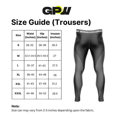 GPW Men's Fleece Trousers Athletic Warm Winter Workout Pants with Pockets
